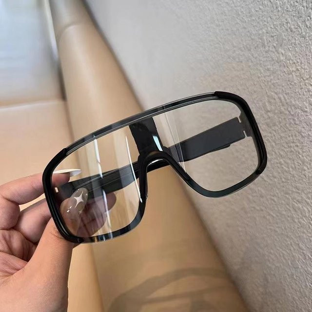 Yiran Health & Beauty Radsport-Sonnenbrille, Unisex, Vollrand, Square, Kunststoff, Schwarz - Bild 1