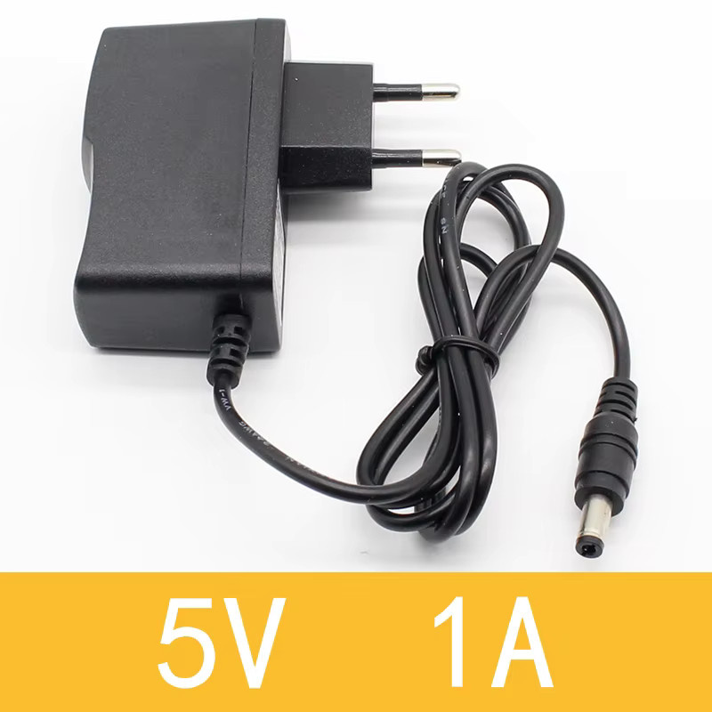ELECAPITAL Netzteil Adapter mit EU-Stecker und Micro-USB sowie Barrel-Plug 5,5mm x 2,5mm in Schwarz - Bild 2
