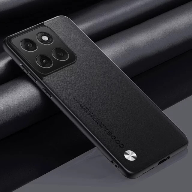 Stoßfeste Signature Schutzhülle aus PU-Leder für Motorola Edge 50 60 70 Fusion Ultra und Pro Serie in Schwarz - Bild 1