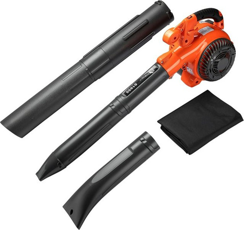 Wiltec 3in1 Benzin Laubbläser, Laubsauger und Häcksler in Reinorange
