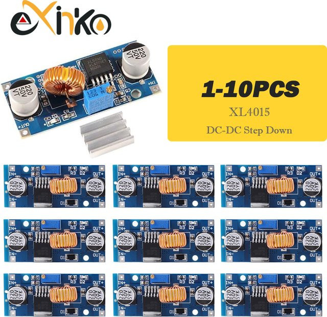 XL4015 DC-DC Step-Down Modul Einstellbares Netzteilmodul für Lithium-Ladegeräte, Blau, 4-38V, 5A - Bild 1