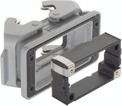 HARTING Anbaugehäuse 09 30 010 0391 in Grau aus Aluminium - Bild 1
