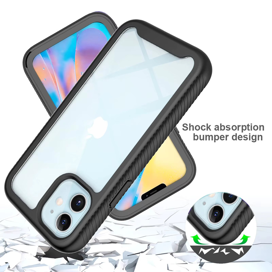 360° Vollschutz Displayschutzfolie und transparente Hülle für iPhone 11 12 13 14 15 16 17 Pro Max Plus und Air Modelle - Bild 4