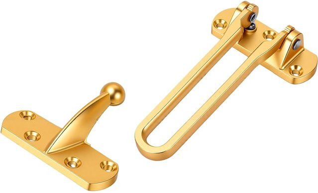 Fishine Haussicherheitstürschloss aus Zinklegierung als Diebstahlschutz und Türverstärkung in Gold - Bild 1