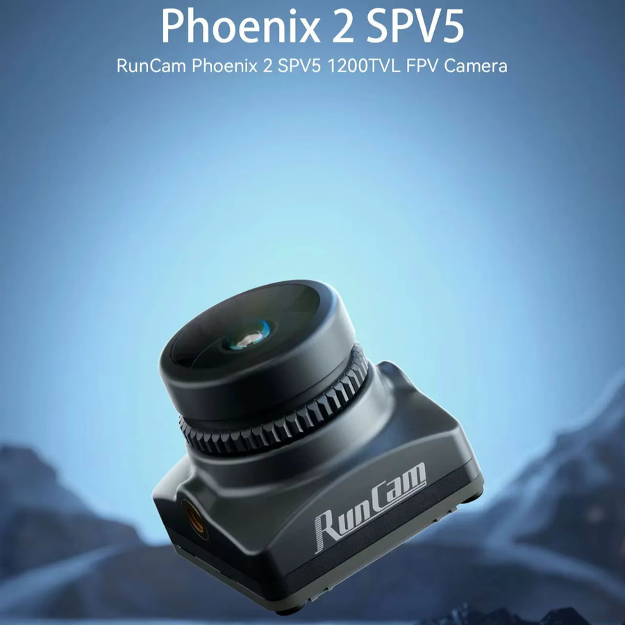 RunCam Phoenix 2 SP V5 Kamera in Schwarz mit umschaltbarem Bildschirmverhältnis 4:3/16:9 und PAL/NTSC Unterstützung für Nachtsicht - Bild 4