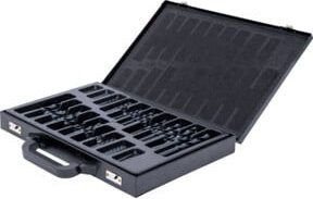 Stier Spiralbohrer-Set DIN 338 HSS-R 1-10mm 0,5mm steigend 170-teilig in Schwarz - Bild 1