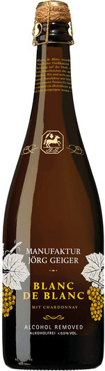 Jörg Geiger, Blanc de Blancs, Chardonnay, alkoholfreier Schaumwein, 0,75 l - Bild 1