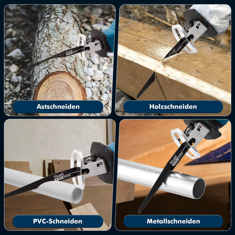 Makita LXT Bürstenlose Akku-Säbelsäge mit 1280W und 4000 U/min, variable Geschwindigkeit für Metall und Holz, kompatibel mit 18V Akkus - Bild 6