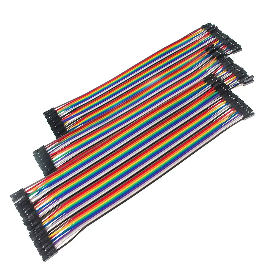 Dupont-Überbrückungskabel Set in Multicolor mit Stecker auf Stecker, Stecker auf Buchse und Buchse auf Buchse für Elektronik-Projekte - Bild 2