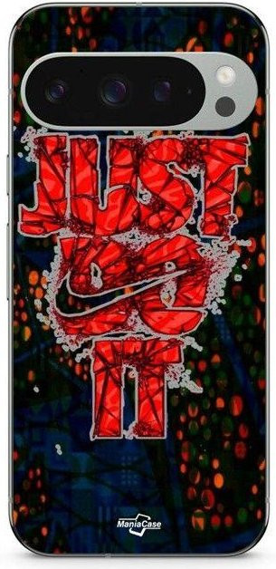 MANIACASE Silikon Hülle für Google Pixel 9 Pro in Rot Schwarz Multicolor - Bild 1