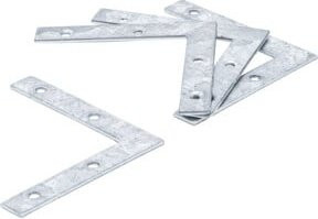 BGS Do it yourself L-Winkel aus Stahl, galvanisiert, Farbe: Silber, 4-tlg., B/T/H: 7,5 x 7,5 x 1,2 cm - Bild 1