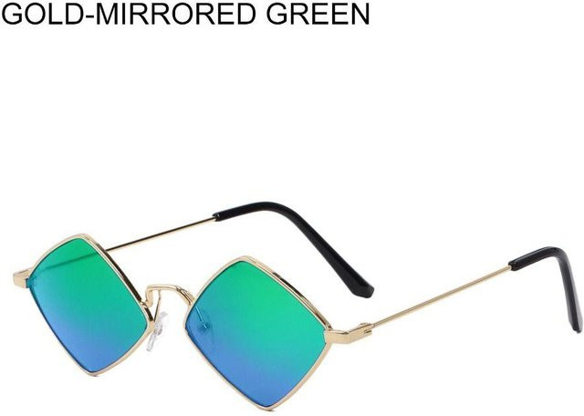 Dote Sonnenbrille hexagonal, Metall, Gold, Unisex, Vollrand - Bild 1