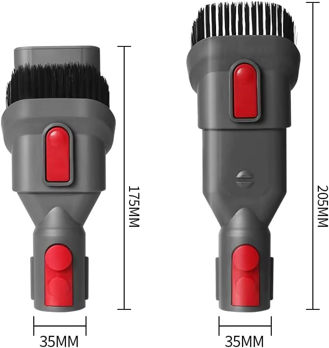 Kombinationswerkzeugbürste für Dyson Staubsauger Gen 5 V15 V11 V10 V8 V7 Absolute Animal Motorhead Trigger Torque Drive in Grau, B/T/H: 17,5 x 3,5 cm - Bild 4