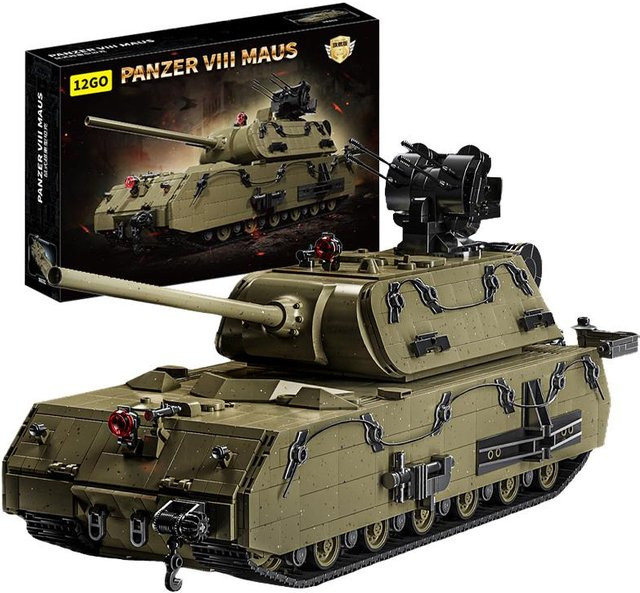 Militär Schwerer Panzer Panzer VIII Maus, Bausteine, 3339 Stück, ab 14 Jahren - Bild 1