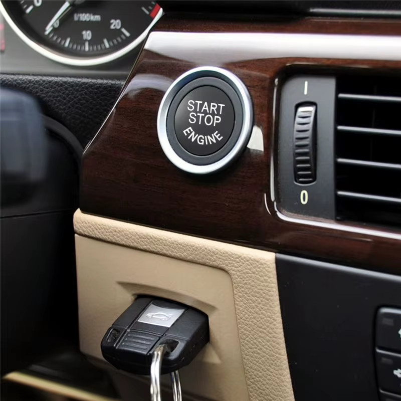 Ersatzabdeckung für Auto-Motorstartknopf und Stoppschalter von kanuoc in Schwarz für BMW E87 E60 E83 E84 E89 E90 E91 E92 E93 - Bild 6