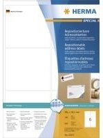 HERMA Special Adressetiketten aus Papier, selbstklebend und neu positionierbar, weiß, B: 99,1 mm, H: 93,1 mm, 600 Etiketten - Bild 1