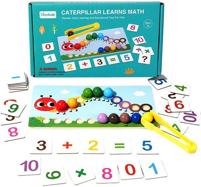 Yiran toy Raupe Rechenklammer Perlenspielzeug Montessori Lernspielzeug - Bild 1