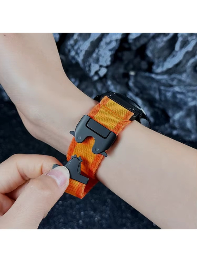 CAOWTAN Uhrenarmband Nylon, Textil/NATO, Unisex, für Samsung Galaxy Watch Ultra 47 mm - Bild 7