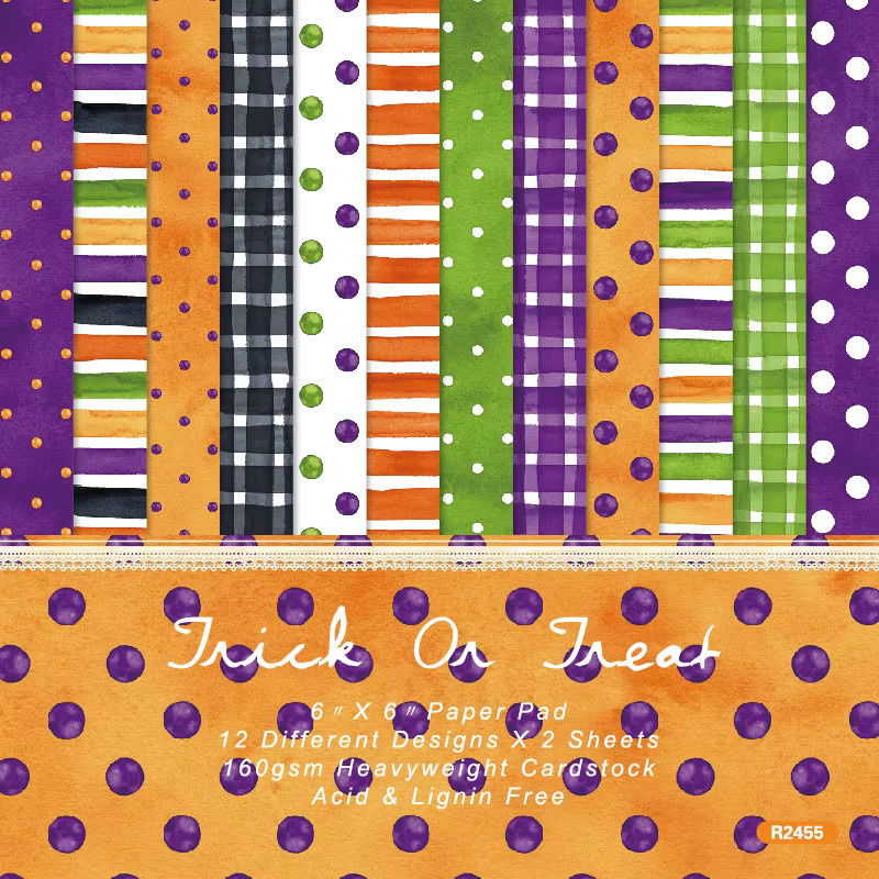 Alinacutle Junkjournal Halloween Blumen Papierpaket mit 24 Blatt, gemusterter Papierblock für Scrapbooking in Multicolour, Breite: 15,2 cm - Bild 3