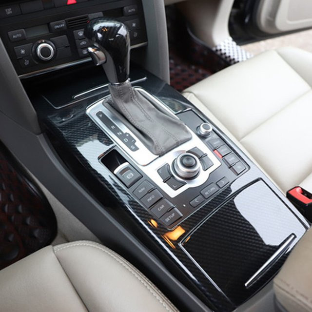 SNBLO Carbon-Look Innenverkleidung Set für Audi A6 C6 LHD, Schwarz, für Armaturenbrett und Türen - Bild 1