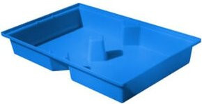 Emtez PE-Auffangwanne für Kleingebinde aus Kunststoff, Blau, B/T/H: 119,5 x 79,5 x 18,5 cm - Bild 1