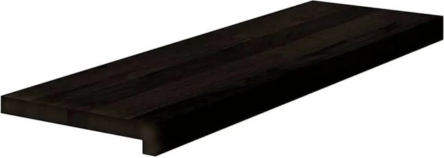vidaXL Treppenstufen aus Massivholz Eiche, 16 Stück, Dunkelbraun, B: 80 cm, T: 25 cm, H: 2 cm - Bild 1