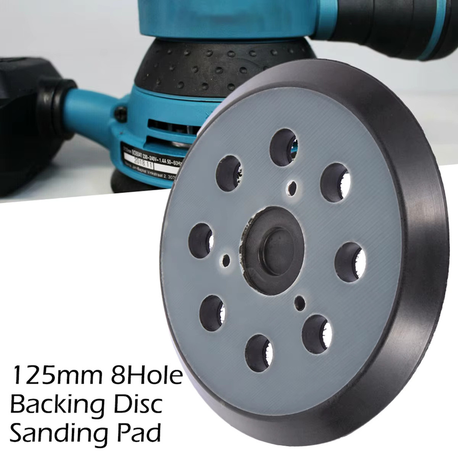 Toorise Universelle 5 Zoll 8-Loch Klett-Schleifplatten als Ersatz-Schleifpads für Elektrische Exzenterschleifer - Bild 2