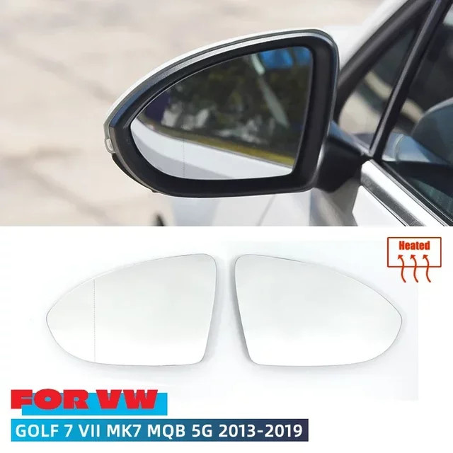 Beheizter Außenspiegel Glas für Volkswagen VW Golf 7 MK7/MK7.5 GTI GTD und Touran 5T links oder rechts - Bild 1