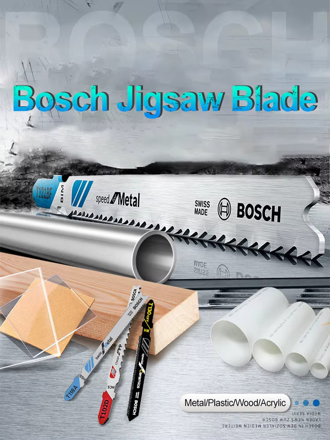 Bosch 5-teiliges Set Stichsägeblätter für Metall und Holz in Silber - Bild 2