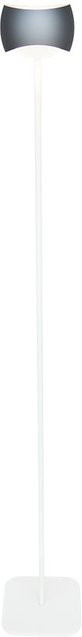 Oligo Curved LED-Stehleuchte in Weiß Matt mit Basalt-Akzent, dimmbar via Casambi und Bluetooth, modern mit Up-Down-Lichtfunktion - Bild 1