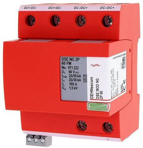 DEHN 971222 Blitzstrom- und Überspannungsableiter in Rot - Bild 1