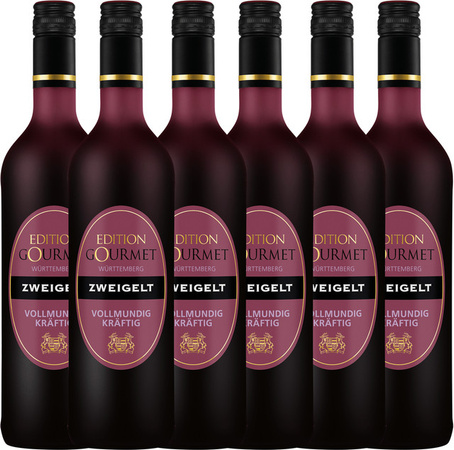 Württembergische WZG Edition Gourmet Zweigelt Qualitätswein trocken 6 x 0,75 l
