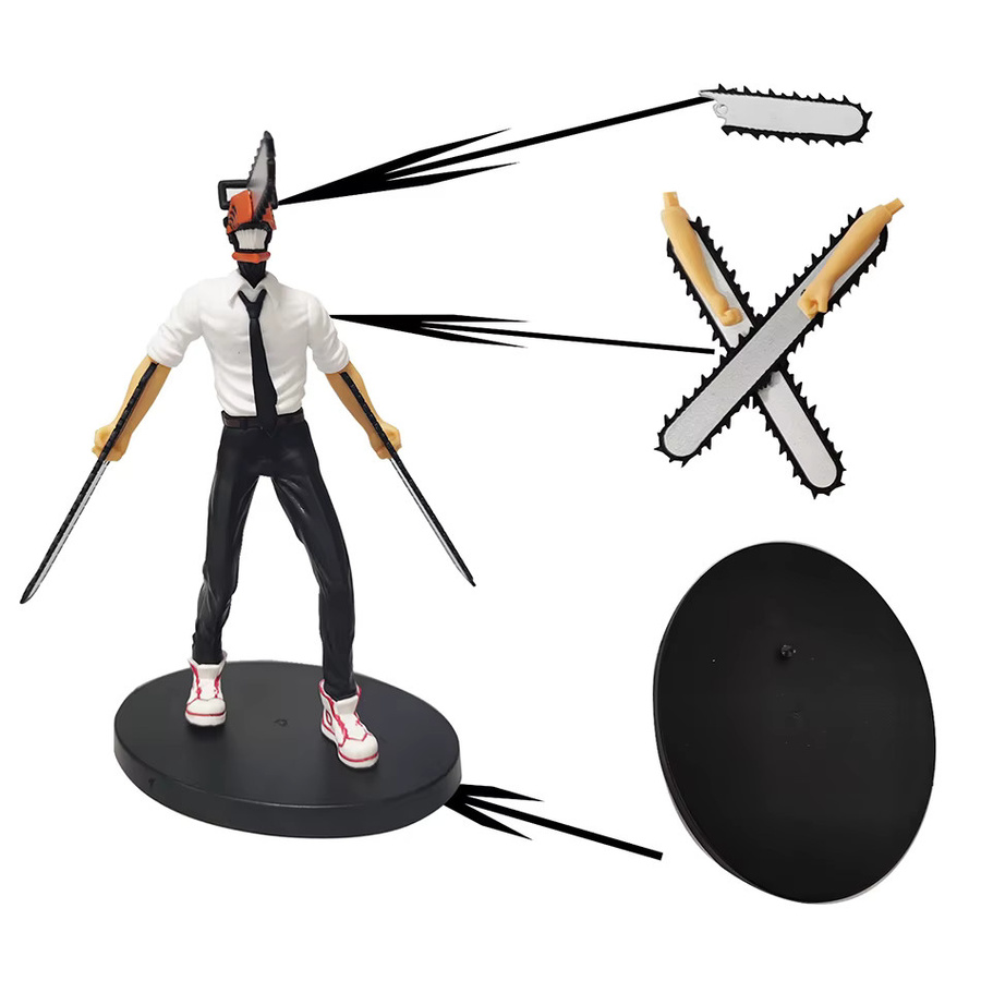 Bandai Anime Kettensäge Mann Denji Actionfiguren Set aus PVC, 2er Set, Multicolor, Höhe: 14 cm bis 17 cm - Bild 4