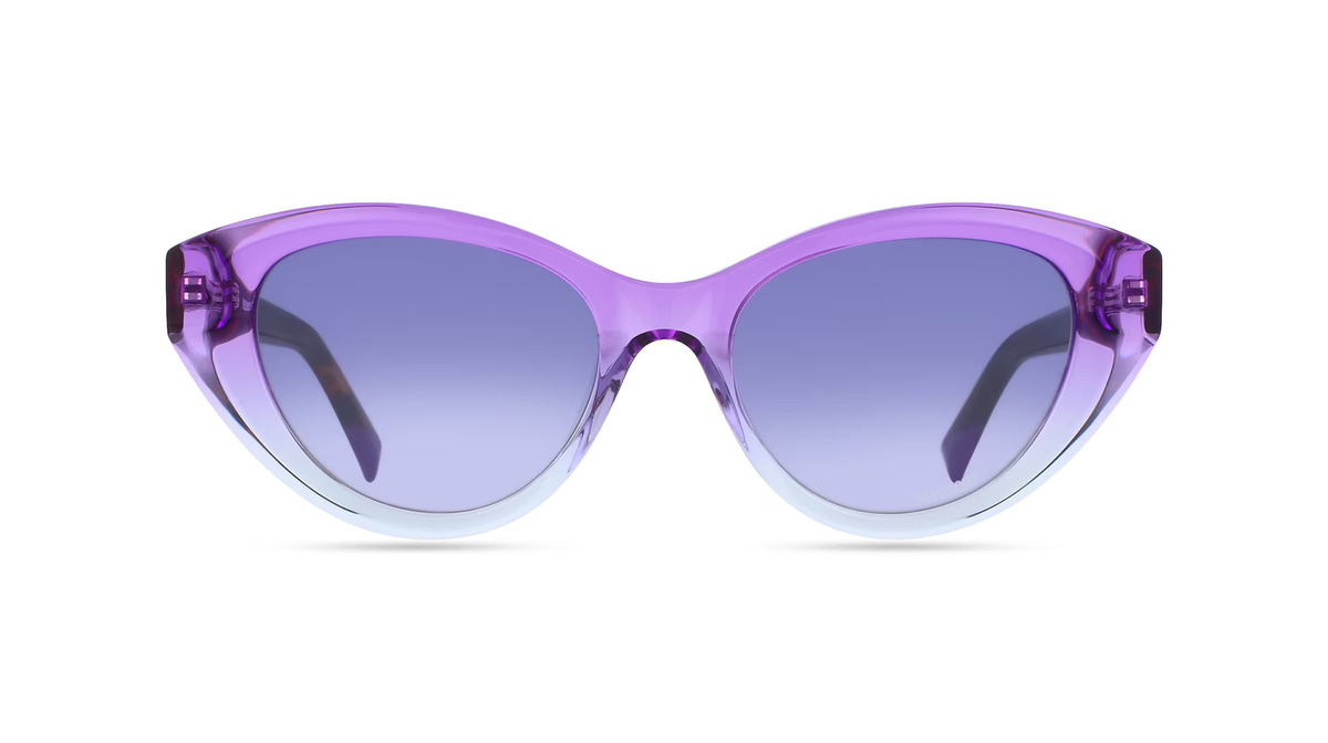 Missoni 0086/S Sonnenbrille Butterfly, Vollrand, Acetat, lila, grau, Damen - Bild 1