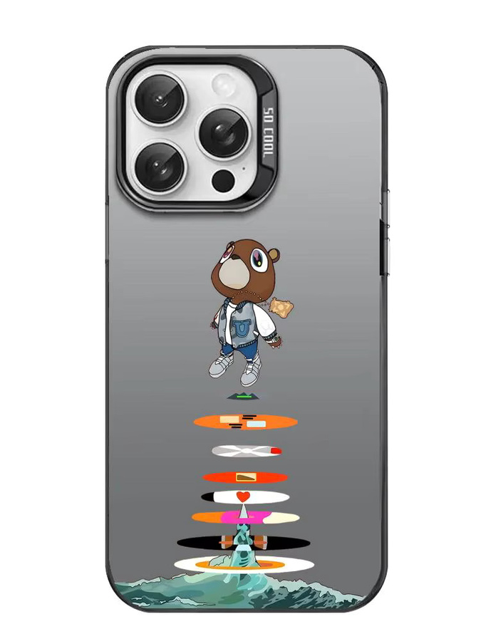 K-Kanye West Hot Album Handyhülle für iPhone 17 16 15 14 13 12 Pro Max Air Aurora Matt Laser Metallic - Bild 5
