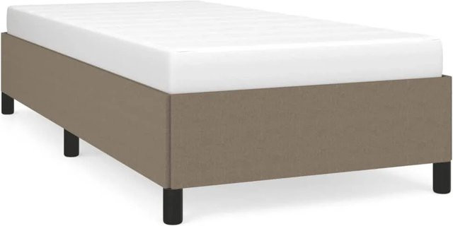 vidaXL Bettgestell aus Stoff in Taupe, B/T/H: 90 x 200 x 35 cm - Bild 1