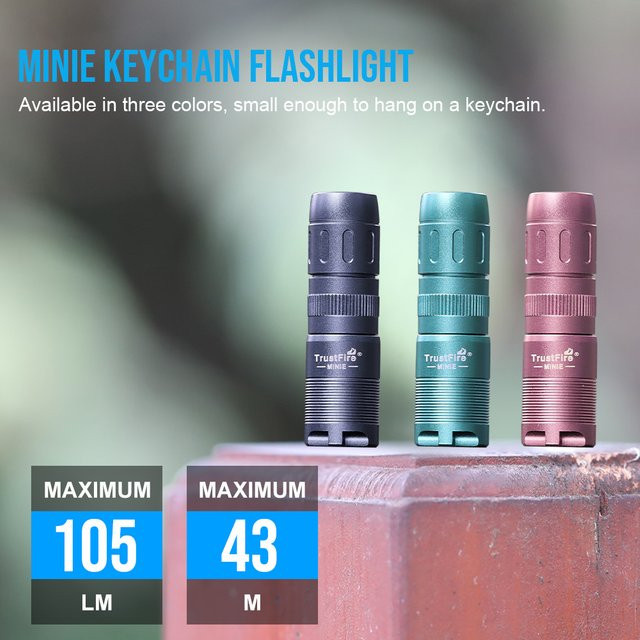 Trustfire MINIE Mini-Schlüsselanhänger-Taschenlampe mit LED, magnetisch und wiederaufladbar - Bild 1