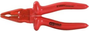 KS Tools CLASSIC Kombizange 1000V aus Stahl in Rot, Länge: 185 mm - Bild 1