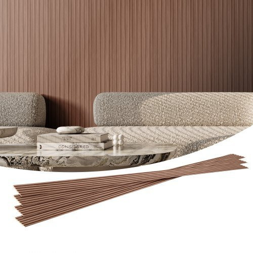 VEVOR Akustikpaneele 8er-Set aus WPC in Graueiche zur Geräuschreduzierung und Wandgestaltung, B/H: 16,6 x 245 cm - Bild 1