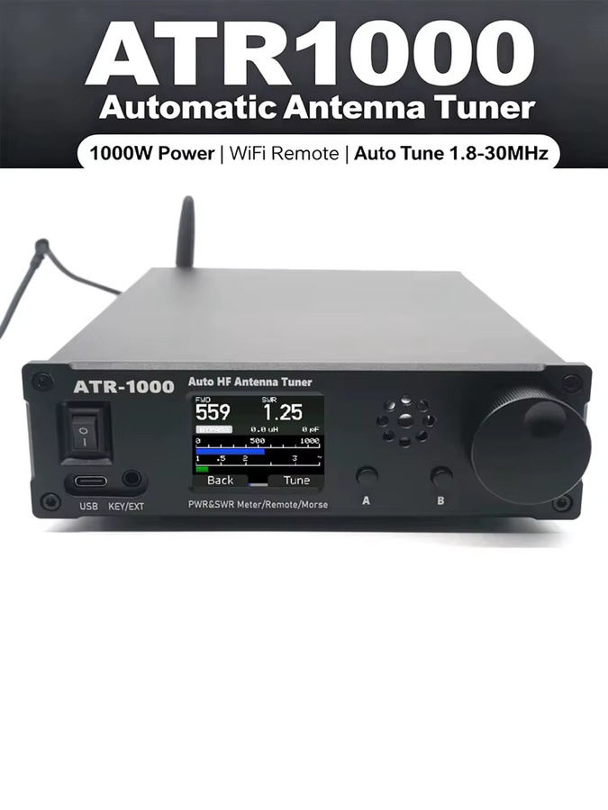 Surecom ATR-1000 Automatischer Antennentuner 1000W 1,8-30MHz in Schwarz für YAESU ICOM Kenwood Funkgeräte - Bild 6
