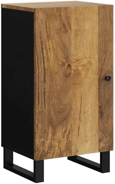 vidaXL Sideboard aus Massivholz Mango in Braun mit Tür, B/T/H: 40 x 31 x 75 cm - Bild 1