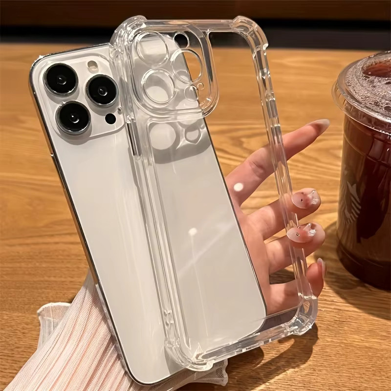 Stoßfeste transparente Schutzhülle für iPhone 15 von VRNOEI - Bild 2