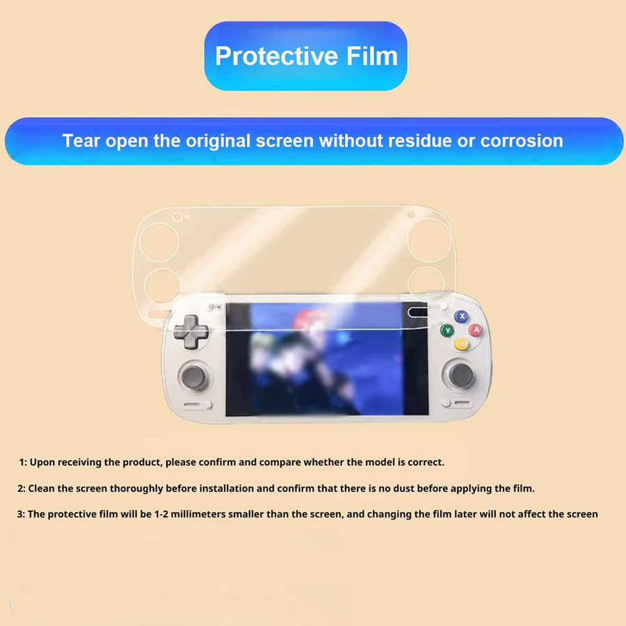 Retroid Pocket 6 Displayschutzfolie transparent kratzfest mit Smooth Touch für klare Bildqualität - Bild 2