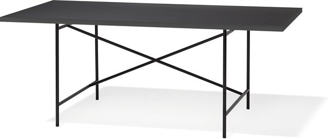 Richard Lampert Eiermann 1 Schreibtisch aus Eiche und Metall in Schwarz oder Weiß, höhenverstellbar, rechteckig - Bild 1