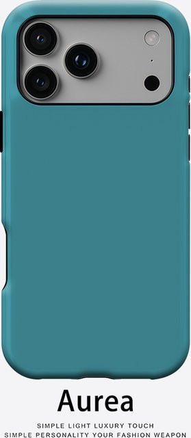 Aurea Case Matte Bumper MagSafe Schutzhülle für iPhone 13 bis 17 Pro Max in Turquoise - Bild 1