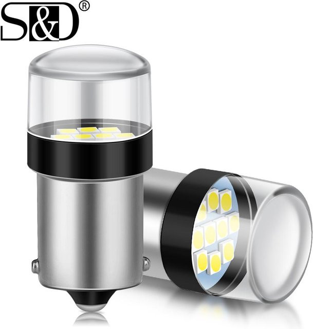 LED Auto Birne P21/5W BAY15D 1157 für Blinker, Rückfahrscheinwerfer und Bremse, 12V DC, Farbe Rot - Bild 1