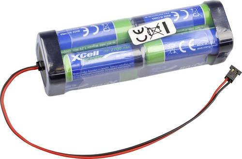 XCell Akkupack 8x Mignon AA NiMH 9.6V 2700mAh Blau - Bild 1