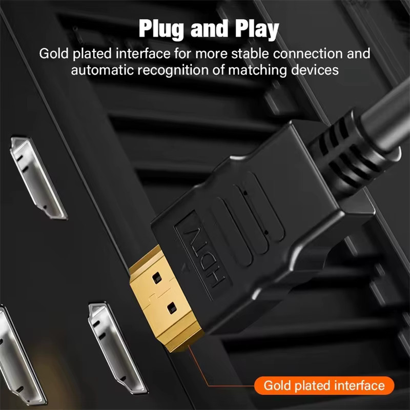 OUIO Bidirektionales HDMI zu DVI Adapterkabel in Schwarz für Full HD 1080P zur Verbindung von PC, Xbox, PS4, DVD und Laptop - Bild 3