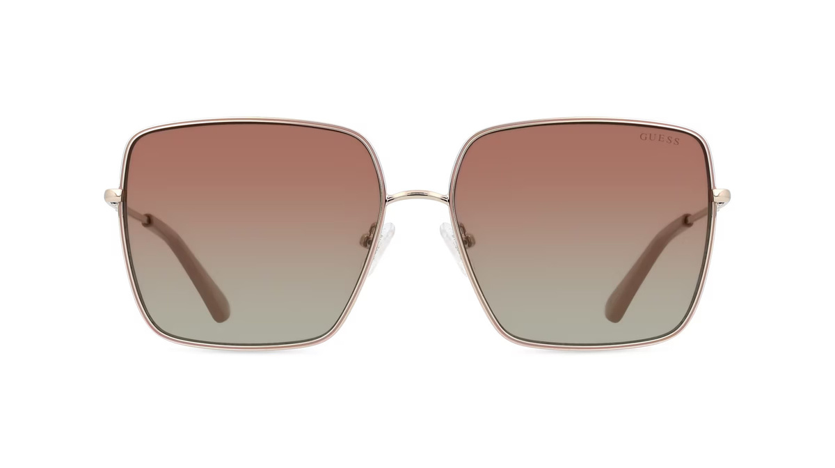Guess GU7866 Sonnenbrille, Vollrand, Quadratisch, Metall, Unisex, gold - Bild 1
