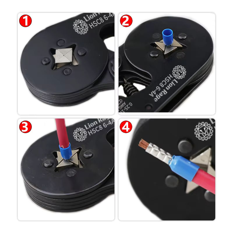 Lion Rage Crimpzange HSC8 6-4 für Aderendhülsen 0,25-10mm 23-7AWG - Bild 6